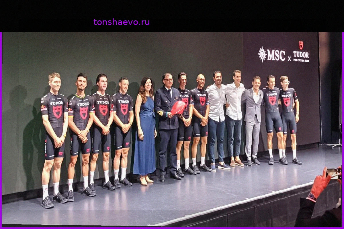 Команда Tudor Pro Cycling представляет свой состав на второй Тур де Франс на борту круизного лайнера